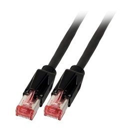 EFB Elektronik K8708SW.1 Patchkabel Cat.6a S/FTP LSZH 1m Negro