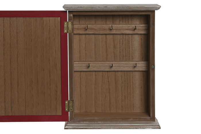 DKD Home Decor Guardallaves Rojo Blanco 6.5 x 26 x 20 cm (4 Unidades)