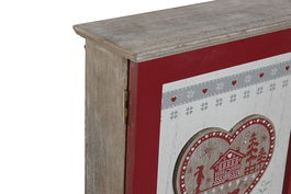 DKD Home Decor Guardallaves Rojo Blanco 6.5 x 26 x 20 cm (4 Unidades)