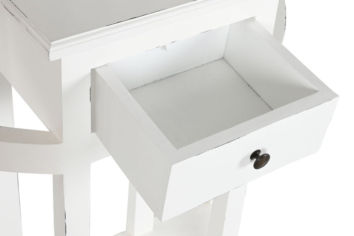 DKD Home Decor Recibidor de Caobilla Formentera23 Blanco Roto DKD Home Decor Recibidor de Caobilla Formentera23 Blanco Roto