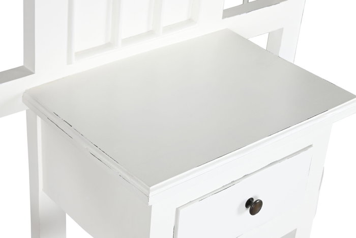 DKD Home Decor Recibidor de Caobilla Formentera23 Blanco Roto DKD Home Decor Recibidor de Caobilla Formentera23 Blanco Roto