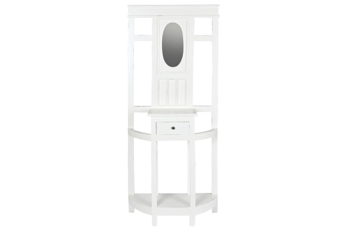DKD Home Decor Recibidor de Caobilla Formentera23 Blanco Roto DKD Home Decor Recibidor de Caobilla Formentera23 Blanco Roto