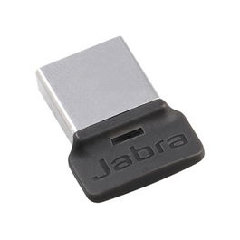 Jabra Link 370 USB Bluetooth Adapter para MS Teams, Receptor USB Negro Gris, 2 Dispositivos Simultáneos, Bluetooth 4.2