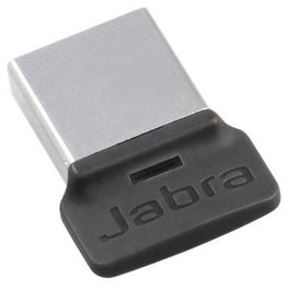 Jabra Link 370 USB Bluetooth Adapter para MS Teams, Receptor USB Negro Gris, 2 Dispositivos Simultáneos, Bluetooth 4.2