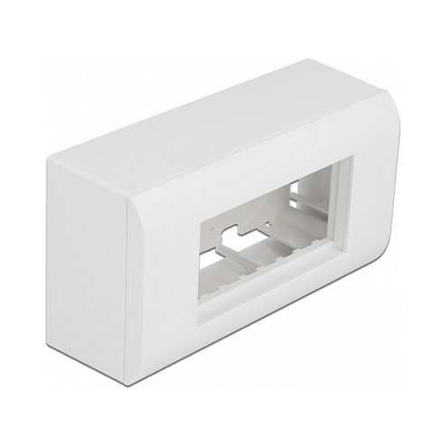 DeLOCK Carcasa de montaje en superficie Easy 45 152 x 82 mm, Blanco DeLOCK Carcasa de montaje en superficie Easy 45 152 x 82 mm, Blanco