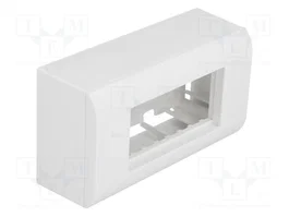 DeLOCK Carcasa de montaje en superficie Easy 45, 152 x 82 mm, Blanco