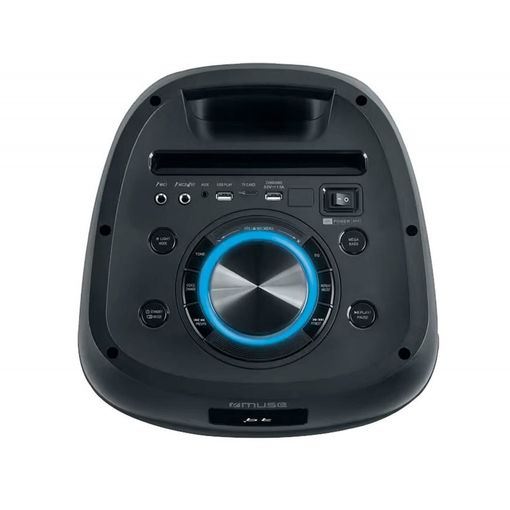 Muse Altavoz Party 72 cm 600W con Bluetooth, USB, Micro SD, Micrófono y Luces LED