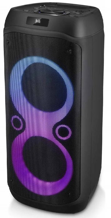 Muse Altavoz Party 72 cm 600W con Bluetooth, USB, Micro SD, Micrófono y Luces LED Muse Altavoz Party 72 cm 600W con Bluetooth, USB, Micro SD, Micrófono y Luces LED