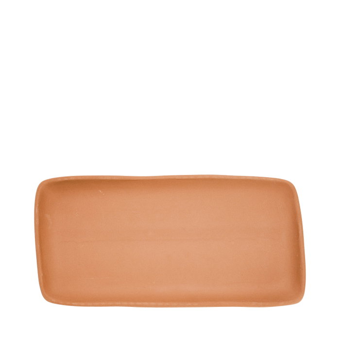 Summa Io Terracota Fuente Rectangular de Gres (Set de 6) 30x15 cm