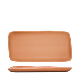 Summa Io Terracota Fuente Rectangular de Gres (Set de 6) 30x15 cm