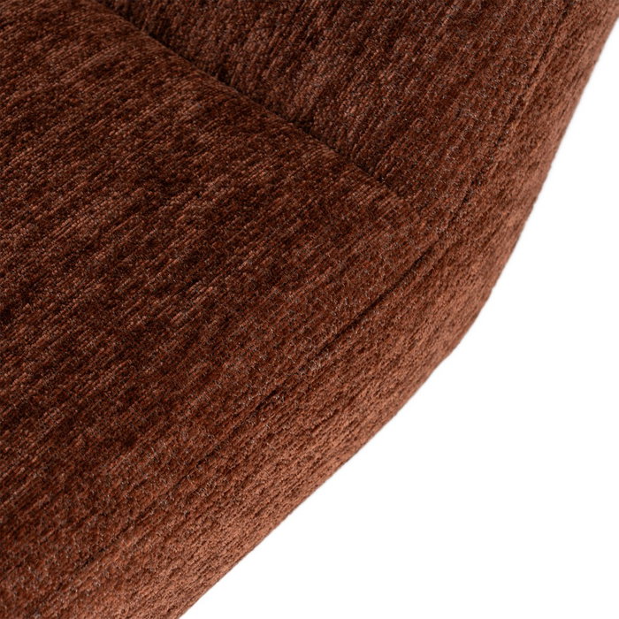Sillón Giratorio Marrón Oscuro 89 X 86 X 77 cm Sillón Giratorio Marrón Oscuro 89 X 86 X 77 cm