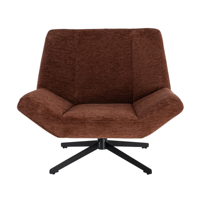 Sillón Giratorio Marrón Oscuro 89 X 86 X 77 cm Sillón Giratorio Marrón Oscuro 89 X 86 X 77 cm