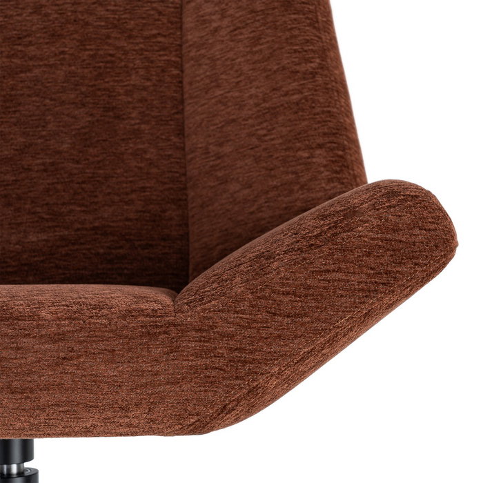 Sillón Giratorio Marrón Oscuro 89 X 86 X 77 cm Sillón Giratorio Marrón Oscuro 89 X 86 X 77 cm