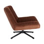 Sillón Giratorio Marrón Oscuro 89 X 86 X 77 cm
