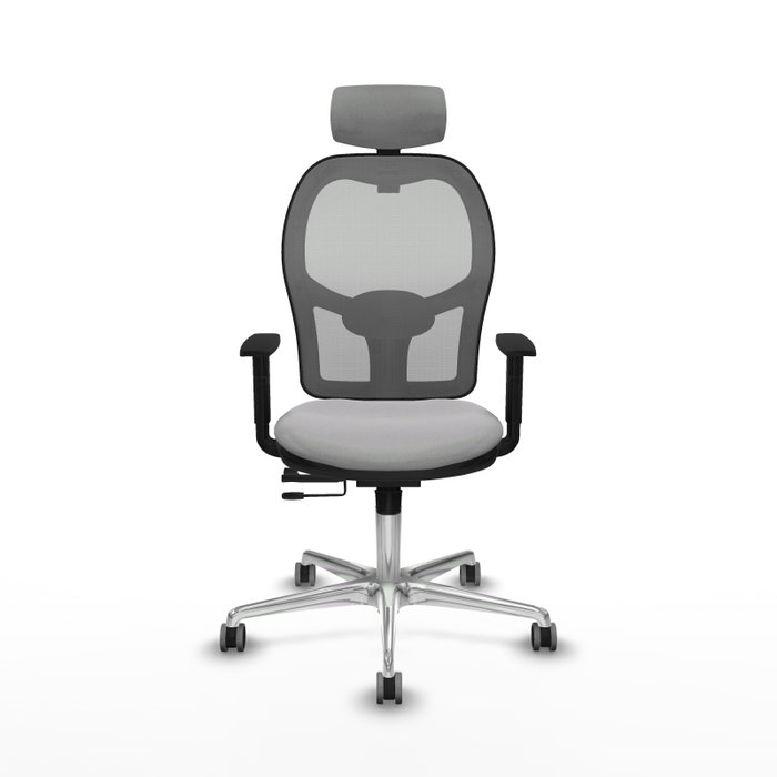 PIQUERAS Y CRESPO Silla de oficina Jorquera Gris con Mecanismo Sincro/Traslack