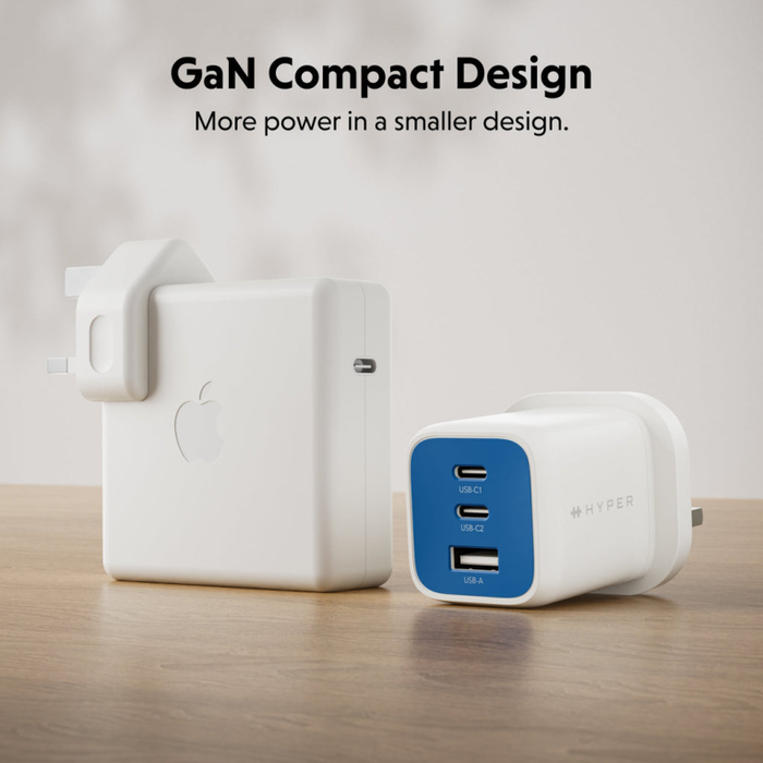 Targus HyperJuice Flex 65W GaN Cargador Azul y Blanco