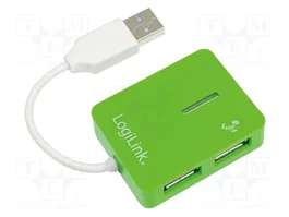 LogiLink HUB 4x LogiLink Smile green USB 2.0