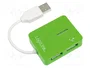 LogiLink HUB 4x LogiLink Smile green USB 2.0