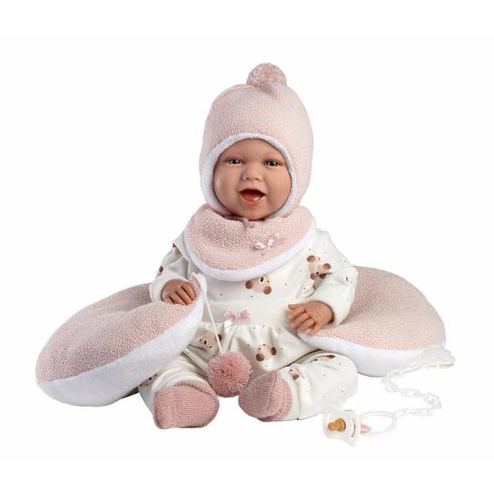 Llorens Muñeca Mimi Sonrisas con Vestido Ositos Luna Rosa 42 Cm