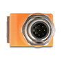 DeLOCK 60627 Adaptador M12 A-codificado 8 Pin a RJ45 Cat.5e Naranja