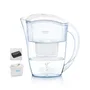Haeger WJ-24W.004A Filtro de agua para jarras 2,4L Transparente/Blanco - Compatible con Brita Maxtra, Laica, Bosch, BWT
