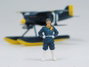 Fine Kit de modelismo Curtiss R3C-0 Seaplane y figura Donald Curtis Porco Rosso escala 1/48