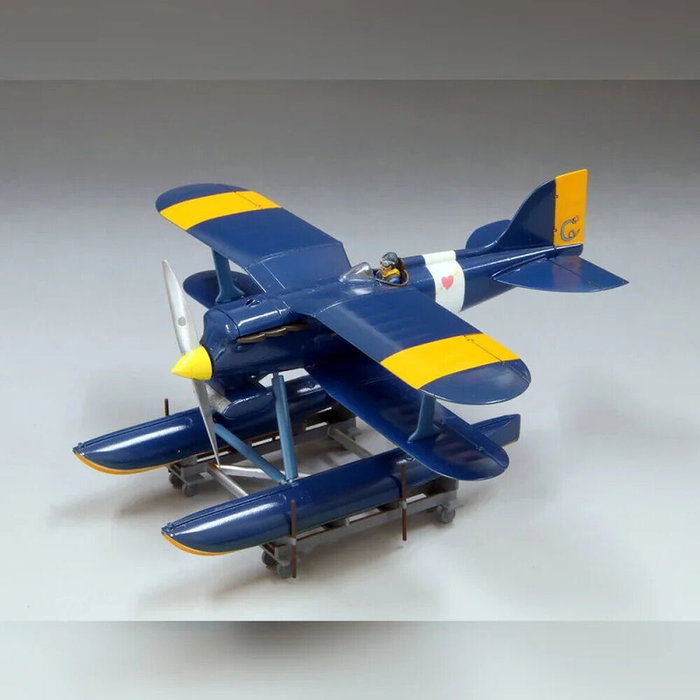 Fine Kit de modelismo Curtiss R3C-0 Seaplane y figura Donald Curtis Porco Rosso escala 1/48