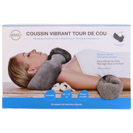 Sensly Cojín Cervical Con Vibración Para Relajación Y Masaje