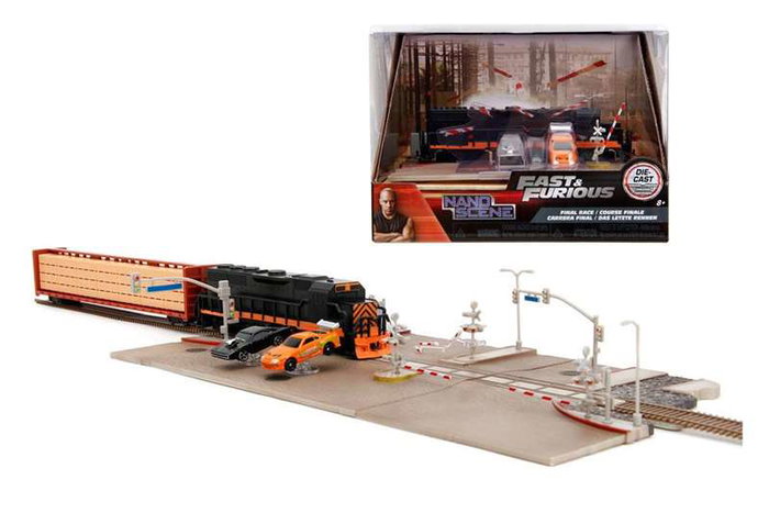 Smoby Escenario Diorama Tren Fast & Furious Juguete para Niños desde 8 Años Smoby Escenario Diorama Tren Fast & Furious Juguete para Niños desde 8 Años