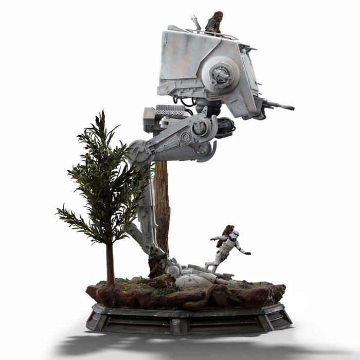 Star Wars Estatua 1/20 Demi Art Scale AT-ST and Chewbacca 53 cm