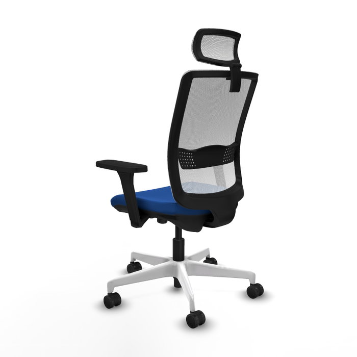 PIQUERAS Y CRESPO Silla de oficina Haches Azul y Blanco
