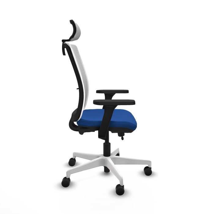 PIQUERAS Y CRESPO Silla de oficina Haches Azul y Blanco