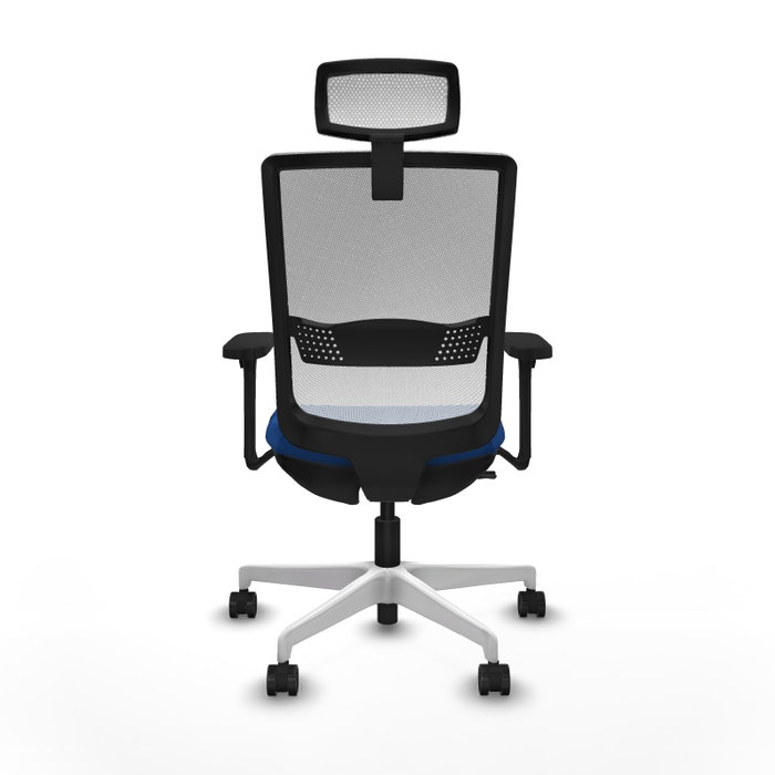PIQUERAS Y CRESPO Silla de oficina Haches Azul y Blanco