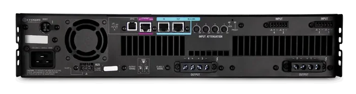 Crown DCi Amplificador de Potencia 4 Canales 1250W @ 4 Ohm, 70V/100V, Blu Link