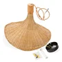 Lámpara Colgante Bambú Itabuna SKD-P80021 Natural Boho-Chic Salón Comedor Dormitorio
