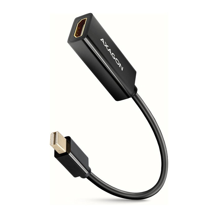 Axagon RVDM-HI14N Adaptador Mini-DisplayPort a HDMI 4K/30 Hz 15 cm negro Axagon RVDM-HI14N Adaptador Mini-DisplayPort a HDMI 4K/30 Hz 15 cm negro
