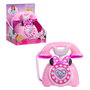Just Play Disney Teléfono Giratorio Minnie Mouse - Juguete infantil con luces y sonidos - Multilingüe - +3 años