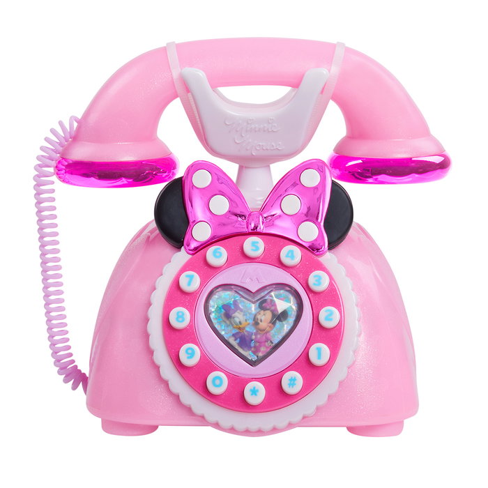 Just Play Disney Teléfono Giratorio Minnie Mouse - Juguete infantil con luces y sonidos - Multilingüe - +3 años Just Play Disney Teléfono Giratorio Minnie Mouse - Juguete infantil con luces y sonidos - Multilingüe - +3 años