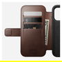 Nomad Modern Leather Folio para iPhone 17 Pro en Marrón Rustic