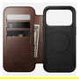 Nomad Modern Leather Folio para iPhone 17 Pro en Marrón Rustic