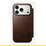 Nomad Modern Leather Folio para iPhone 17 Pro en Marrón Rustic