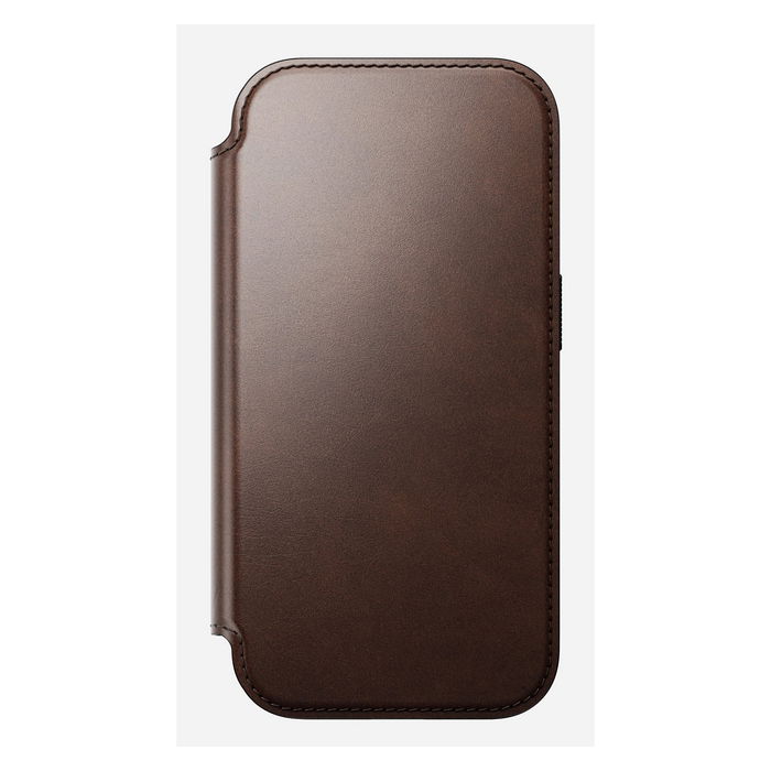 Nomad Modern Leather Folio para iPhone 17 Pro en Marrón Rustic