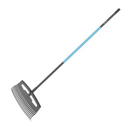 Cellfast Rastrillo grande para hojas Ideal Pro con 26 púas, 52 x 180 cm