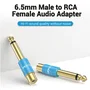 Vention VDD-C03 Adaptador 6.5 mm Macho a RCA Hembra Azul