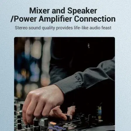 Vention VDD-C03 Adaptador de Audio Jack 6.5mm Macho a RCA Hembra Azul