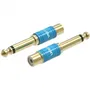Vention VDD-C03 Adaptador de Audio Jack 6.5mm Macho a RCA Hembra Azul