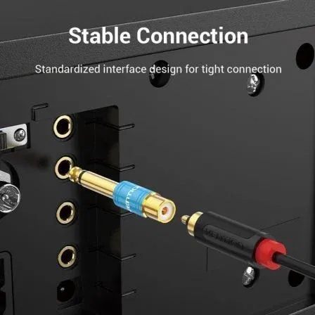 Vention VDD-C03 Adaptador de Audio Jack 6.5mm Macho a RCA Hembra Azul