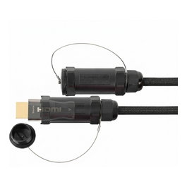 Python AOC-HP2020 Cable HDMI 2.0b Híbrido de Fibra Óptica Armado con Acero 20m Negro