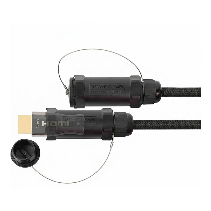 Python AOC-HP2020 Cable HDMI 2.0b Híbrido de Fibra Óptica Armado con Acero 20m Negro Python AOC-HP2020 Cable HDMI 2.0b Híbrido de Fibra Óptica Armado con Acero 20m Negro