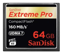 SanDisk Extreme Pro CompactFlash 64 GB 160 MB/s
